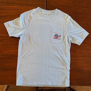 Vineyard Vines Light Blue Baseball Graphic Tee